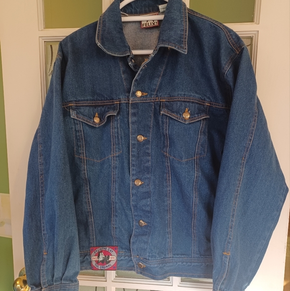 Vintage Felix Jean jacket women's size xlarge rare find - Picture 1 of 5